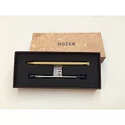 colte 八角黃銅原子筆/鉛筆(兩用)黃