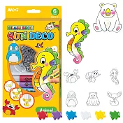 韓國AMOS 6色DIY玻璃彩繪膠 10.5ML(臺灣總代理公司貨) (有效期間：2026/7/1) 動物主題吊飾