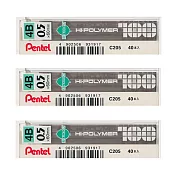 (3入1包)PENTEL C205自動鉛筆芯0.5-4B