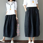 【NUMI】森-復古文藝花苞燈籠裙-共3色-50872(F可選)F黑色