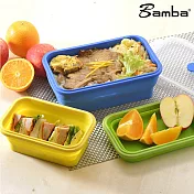 Bamba 神奇摺疊矽膠保鮮盒 三件組長方形