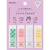 【Kanmido】coco fusen彩紋標籤貼_綠