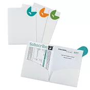 【富美特】轉角扣雙內袋文件夾(3色1組)