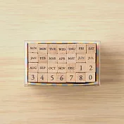 【KODOMO NO KAO】手帳/日誌專用迷你印章組_日曆