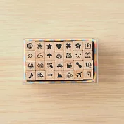 【KODOMO NO KAO】手帳/日誌專用迷你印章組_圖案標誌