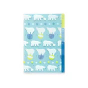 MIDORI 3層資料夾-A5白熊