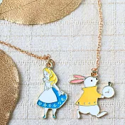 輕靈之森書籤*2只.兔子先生&愛麗絲