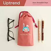 Uptrend 美好時光‧文具寬底束口袋│兔子紮辮子