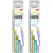 (2盒1包)利百代CB-151六角桿皮頭珠光鉛筆