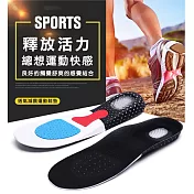 【EZlife】足弓支撐透氣減震運動鞋墊(2雙入)女款(35-40碼)