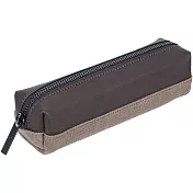 MONDAINE 瑞士國鐵牛皮帆布萬用袋-咖啡