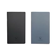 Walking系列筆記本。內頁組合-月計畫+週計畫│ 黑+藍