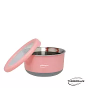 【THERMOcafe 凱菲】不鏽鋼多功能隔熱碗1.2L(TC-BOWL-LOR)淺粉橘