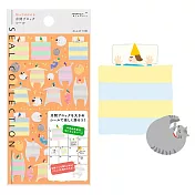 MIDORI 手帳貼紙MEMO/心情/記帳系列-睡衣派對