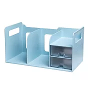 【SYSMAX】 超大型創新書架整理盒 (附收納盒)-薄荷藍