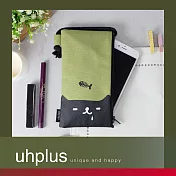 uhplus手機袋-喵・日常 貪吃鬼(抹茶綠)
