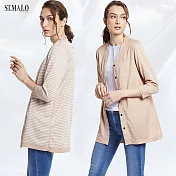 【ST.MALO】防曬防蚊絕色顯瘦雙面針織外套-1677WJ-M褐灰色