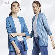 【ST.MALO】防曬防蚊絕色顯瘦雙面針織外套-1681WJ-M湖水藍