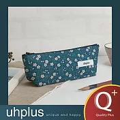 uhplus Q-plus 帆船筆袋- 綠竹飄櫻