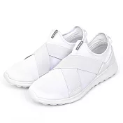 AIRWALK-401彈性交叉繃帶懶人鞋US5.5白色