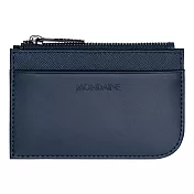 MONDAINE 瑞士國鐵雙卡拉鍊零錢包-藍