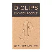 MIDORI 可愛動物迴紋針-貴賓狗