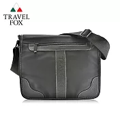 【TRAVEL FOX 旅狐】雲端休閒商務斜背包 (TB578-01) 黑色