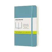MOLESKINE 春夏系列經典軟皮筆記本 (口袋型) -珊瑚藍空白