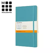 MOLESKINE 春夏系列經典軟皮筆記本 (L型) -珊瑚藍橫線