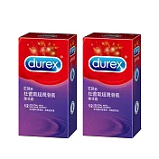 Durex杜蕾斯 超潤滑裝保險套(12入/盒)2入組