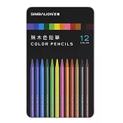 雄獅12色無木色鉛筆12色