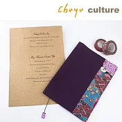 珠友  A5/25K 日風多功能書衣/書皮/書套-可調式棉麻布A5