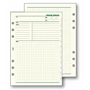 Raymay Davinci  A5尺寸 5.0mm方眼格會議記錄內頁