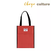 珠友 多功能手提袋/學生補習袋/便當袋(直/A4)B紅