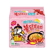 【Samyang三養】火辣雞肉風味鐵板炒麵(奶油白醬風味)(5包入)