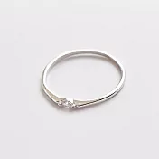 Sandra珊卓拉-氣質光點戒指銀