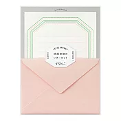 MIDORI 信紙組 (活版印刷) -邊框粉