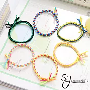 【SJ】彩虹世界繽紛高彈力髮束/髮圈-五入組