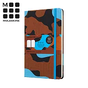 MOLESKINE BLEND18 迷彩限定版筆記本 (L型) -迷彩藍