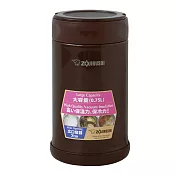 象印0.75L不鏽鋼真空燜燒杯 SW-FCE75-TD(深可可)