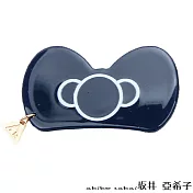 『坂井.亞希子』 啾啾造型畫線精緻髮夾 -藏青