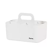 【SYSMAX】Porta 手提可推疊收納盒-象牙白(小)