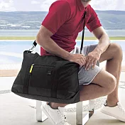 1818 減壓肩背帶 大容量旅行袋 黑(BS16003-3)