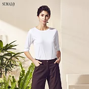 【ST.MALO】風靡春漾簡約女上衣-1849WT(五色)M純淨白