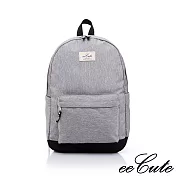 eeCute原色時尚後背包-EEEP007-GY-簡約灰
