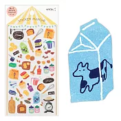 MIDORI 水彩和紙貼紙(假日市集食材類)-甜點器具