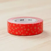 【日本mt和紙膠帶】和紋系列 ‧捻梅(赤橙)