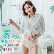 GIAT台灣製超彈力透氣美臀蜜桃內褲-低腰款 F 米白