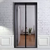 【EZlife】魔術貼超靜音磁性防蚊門簾黑色