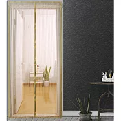 【EZlife】魔術貼超靜音磁性防蚊門簾米色